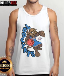 Stay cool in this Oklahoma City Thunder stadium essentials tank top featuring the NBA mascot design. Perfect for fans!