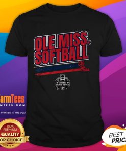Awesome Ole Miss Softball Women's College World Series Stripe T-Shirt featuring team colors and stylish design.