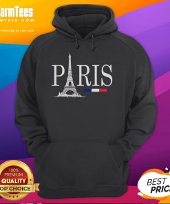 Awesome Paris Eiffel Tower France Flag logo hoodie featuring stylish design and vibrant colors.