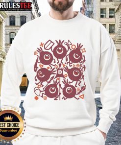 Alt Text: Cute sweatshirt featuring Awesome Patapon Drum design, perfect for gaming fans and cozy wear.