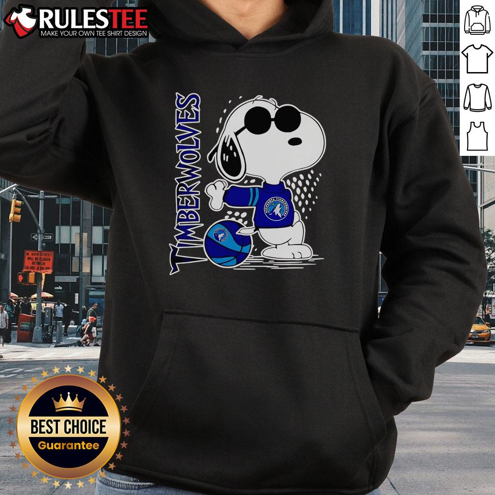Awesome Peanuts Snoopy Minnesota Timberwolves Basketball 2025 Hoodie Alt Text: Awesome Peanuts Snoopy Minnesota Timberwolves Basketball 2025 hoodie featuring vibrant colors and a playful design.
