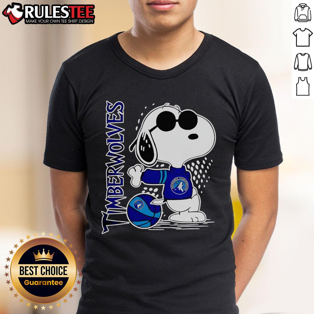 Awesome Peanuts Snoopy Minnesota Timberwolves Basketball 2025 T Shirt Awesome Peanuts Snoopy Minnesota Timberwolves Basketball 2025 T-Shirt featuring Snoopy in Timberwolves gear.
