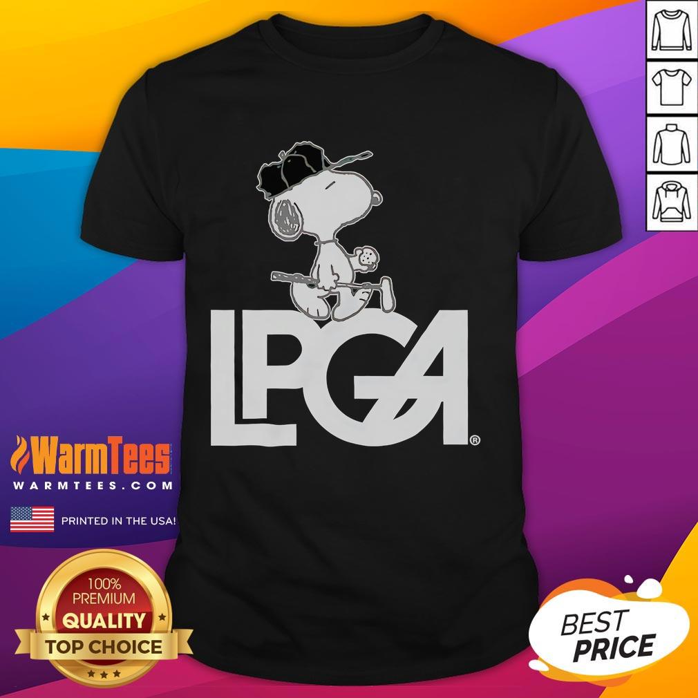 Awesome Peanuts X Lpga Snoopy T Shirt Awesome Peanuts X LPGA Snoopy T-Shirt featuring colorful Snoopy design, perfect for golf fans and Peanuts lovers.