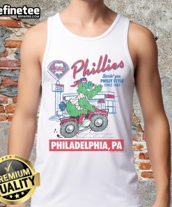 Awesome Philadelphia Phillies Deli tank top, serving Philly style since 1883, showcasing team spirit and local pride.