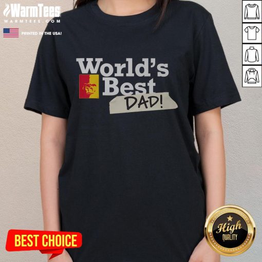 Awesome Pittsburg State Gorillas World's Best Dad ladies tee in vibrant colors, perfect for proud Gorillas fans.