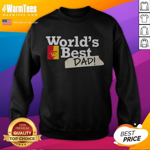 Awesome Pittsburg State Gorillas World's Best Dad Sweatshirt in vibrant colors, perfect for proud dads and alumni.