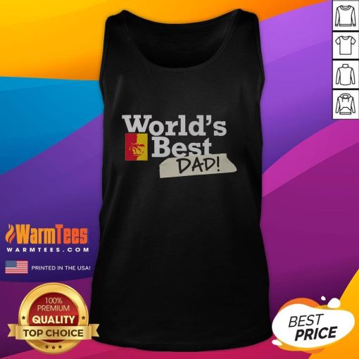 Awesome Pittsburg State Gorillas World's Best Dad tank top in vibrant colors, perfect for proud dad fans and supporters.