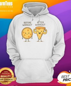Alt Text: Delicious pizza and a cute hoodie, perfect fuel for before and after your workout.