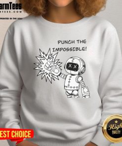 Awesome Punch The Impossible Sweatshirt in vibrant colors, perfect for casual wear and showcasing unique style.