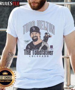 Alt Text: Awesome Rockies Todd Helton Toddfather Signature Class of 2024 T-Shirt featuring vibrant graphics and a classic design.