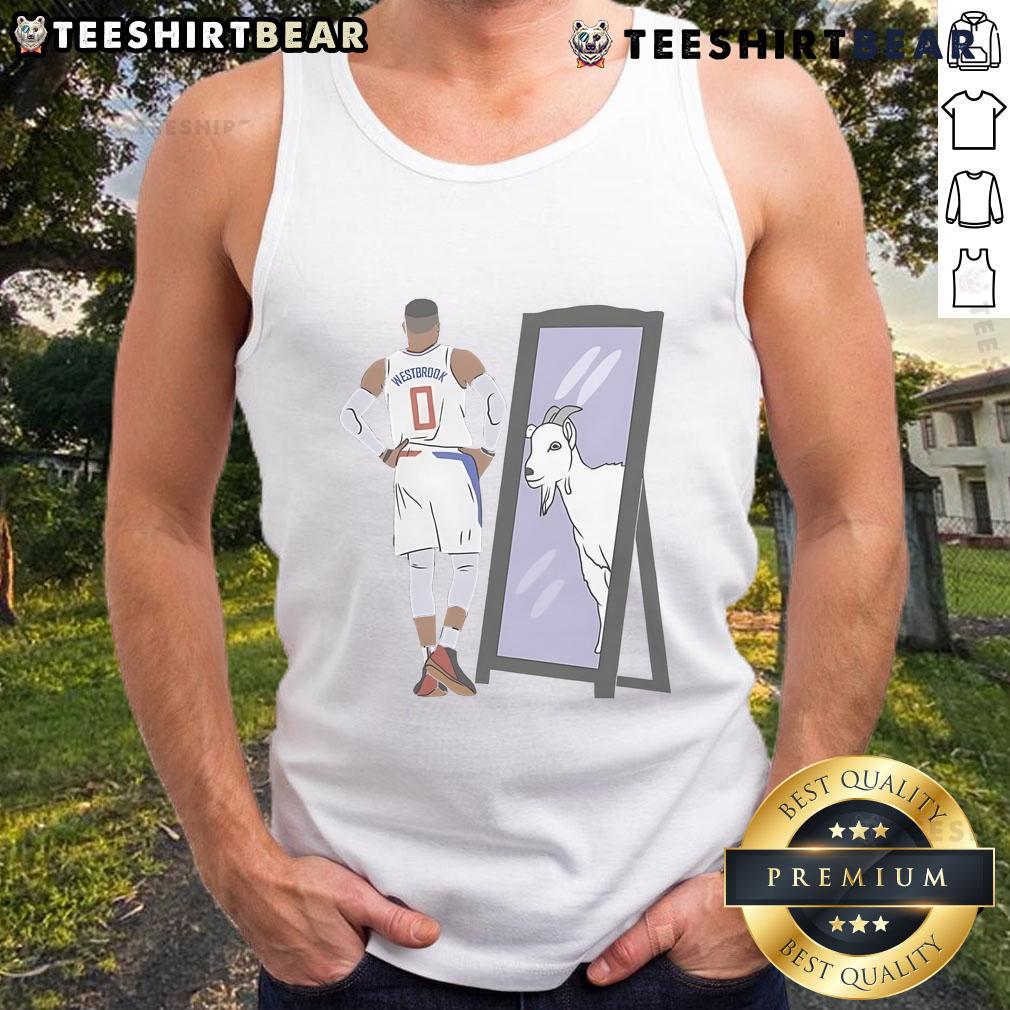Awesome Russell Westbrook Mirror Goat Los Angeles Tank Top Awesome Russell Westbrook mirror GOAT Los Angeles tank top featuring a bold design for basketball fans.