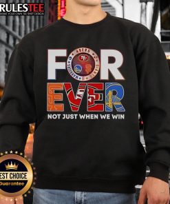 Awesome San Francisco Sports Forever sweatshirt showcasing team spirit and style, perfect for fans celebrating sports culture.