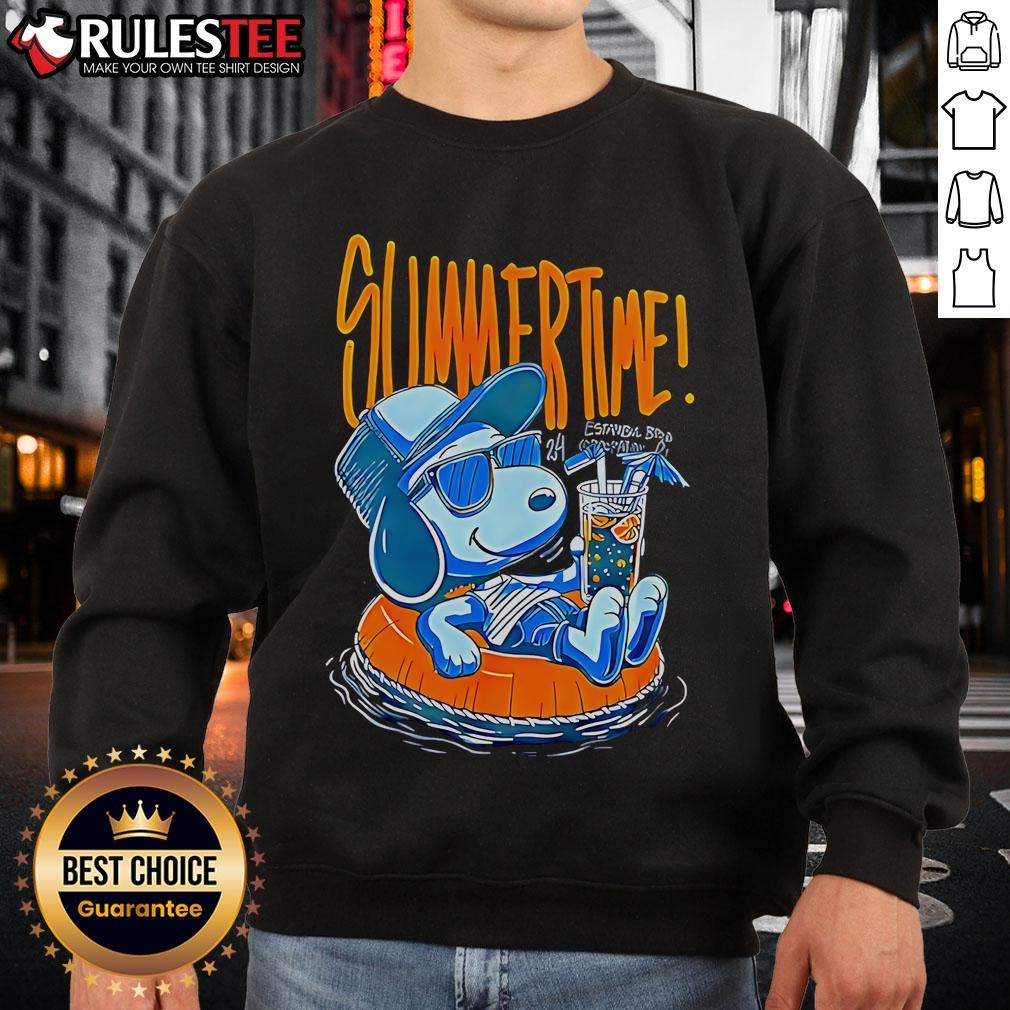 Awesome Snoopy Summer Time Sweatshirt Awesome Snoopy summer time sweatshirt featuring colorful graphics of Snoopy enjoying the sun.