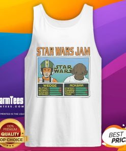 Awesome Star Wars Jam Wedge Antilles and Ackbar tank top featuring vibrant graphics for fans of the franchise.