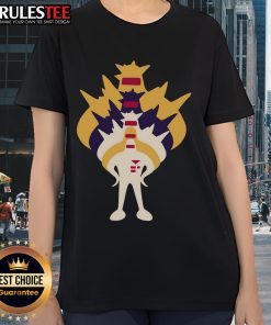 Awesome Starman Spectrum Ladies Tee featuring vibrant colors and a stylish design perfect for fans of cosmic fashion.
