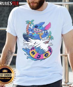Awesome Stitch Enjoy Your Wave T-Shirt featuring vibrant colors and a fun design, perfect for casual wear.
