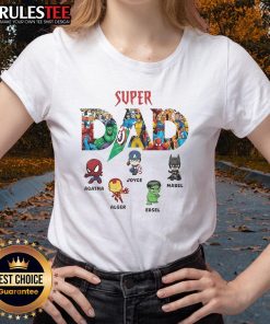 Awesome Super Dad Marvel Superhero Father's Day tee featuring vibrant graphics perfect for celebrating dads on their special day.