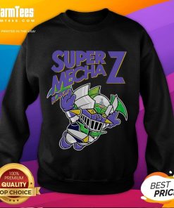 Awesome Super Mecha Z Robot Sweatshirt featuring a vibrant robot design, perfect for fans of anime and futuristic fashion.