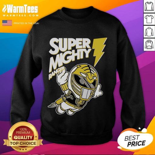 Awesome Super Mighty Ranger Warrior Sweatshirt in vibrant colors, perfect for fans and casual wear.