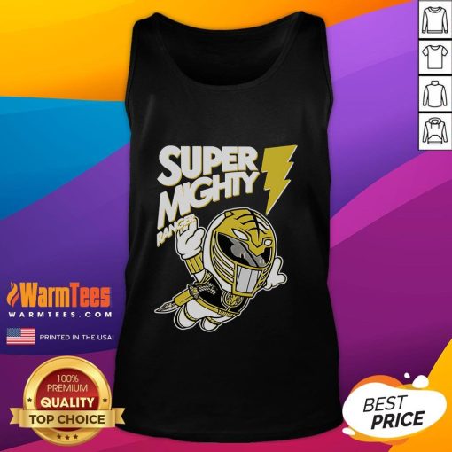 Awesome Super Mighty Ranger Warrior Tank Top featuring a bold graphic design, perfect for active lifestyle and fan apparel.
