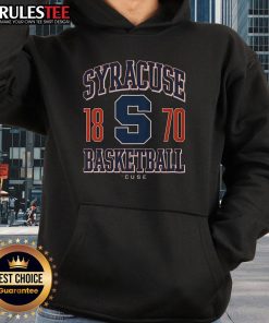 Awesome Syracuse Orange Basketball 1870 Hoodie featuring vibrant team colors and logo, perfect for fans and athletes.