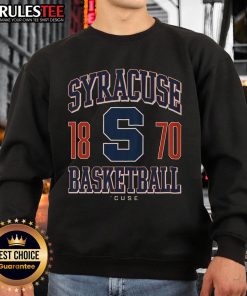 Awesome Syracuse Orange Basketball 1870 Sweatshirt featuring vibrant team colors and logo, perfect for fans and athletes.