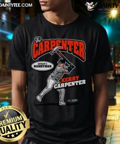 Awesome The Carpenter Kerry Carpenter MLBPA T-shirt featuring bold graphics and vibrant colors for baseball fans.