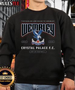 Awesome Eagles sweatshirt featuring Crystal Palace F.C. design for Wembley 2024-2025, perfect for football fans.