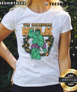 Awesome The Incredible Hulk ladies tee featuring a bold graphic design, perfect for fans of superhero apparel.