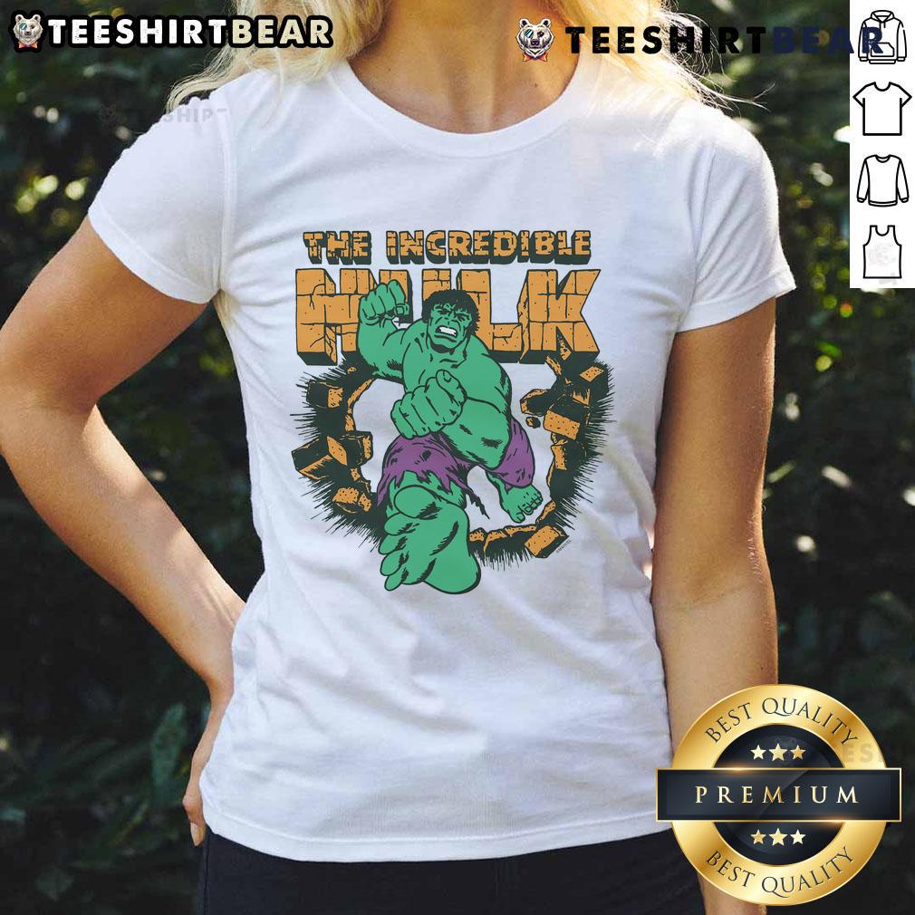 Awesome The Incredible Hulk Ladies Tee Awesome The Incredible Hulk ladies tee featuring a bold graphic design, perfect for fans of superhero apparel.