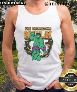 Awesome The Incredible Hulk tank top featuring vibrant graphics of Hulk in action, perfect for fans and casual wear.