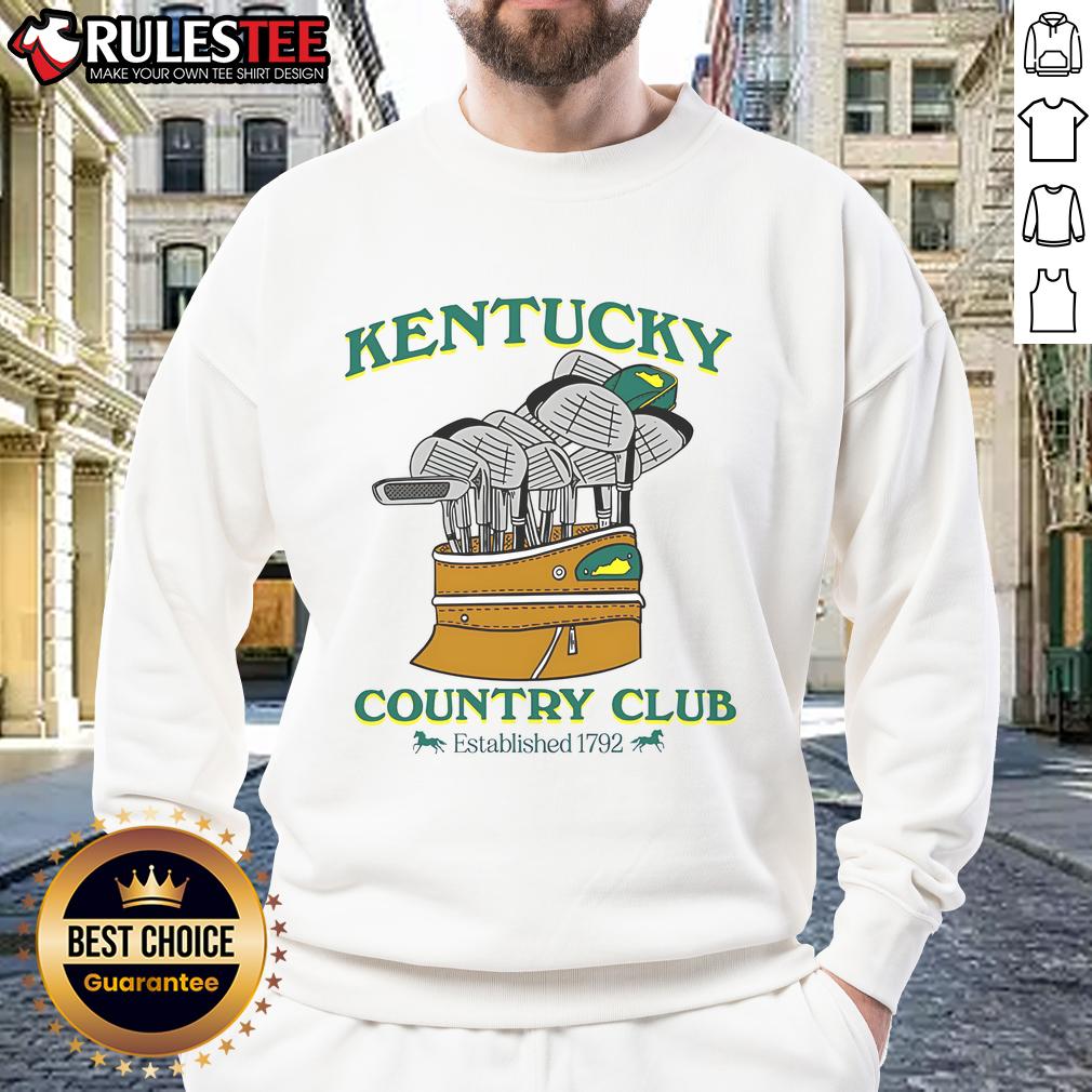 Awesome The Kentucky Country Club Established 1792 Golf Sweatshirt Awesome Kentucky Country Club sweatshirt established 1792, featuring classic golf design and stylish comfort.