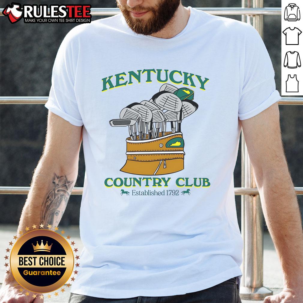 Awesome The Kentucky Country Club Established 1792 Golf T Shirt Awesome The Kentucky Country Club Established 1792 Golf T-Shirt featuring classic design and vibrant colors for golf enthusiasts.