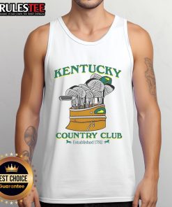 Awesome Kentucky Country Club tank top, established 1792, featuring a stylish golf design perfect for enthusiasts.