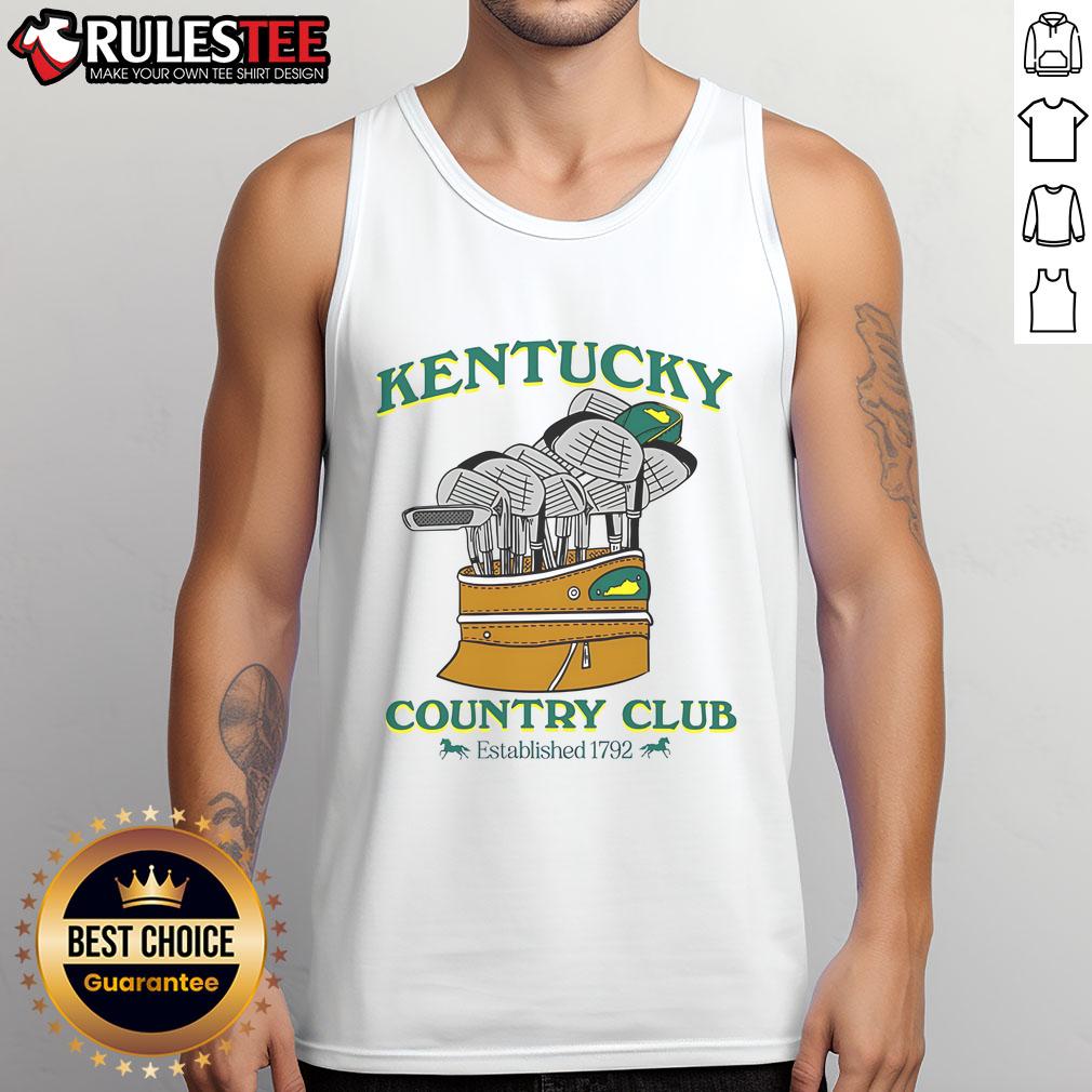 Awesome The Kentucky Country Club Established 1792 Golf Tank Top Awesome Kentucky Country Club tank top, established 1792, featuring a stylish golf design perfect for enthusiasts.