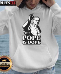 Awesome Pope Is Dope Hoodie featuring Pope Leo XIV design, perfect for stylish and unique religious fashion.