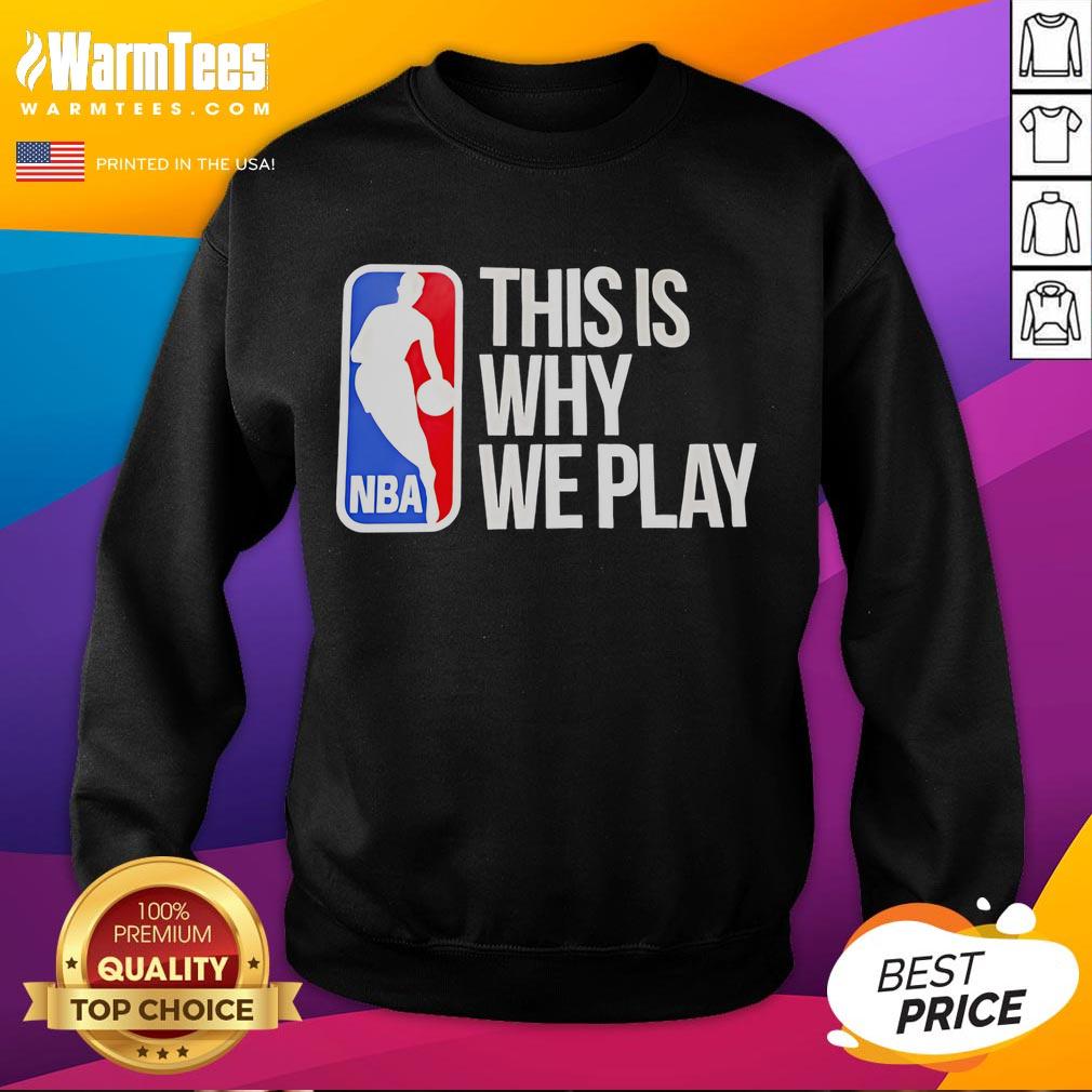 Awesome This Is Why We Play Nba Logo Sweatshirt Alt Text: Awesome NBA logo sweatshirt showcasing sporty design, perfect for basketball fans and casual wear lovers.