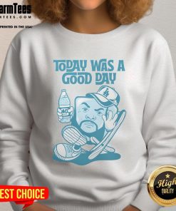 Awesome Today Was A Good Day Thumbs sweatshirt featuring a cheerful design and vibrant colors, perfect for casual wear.