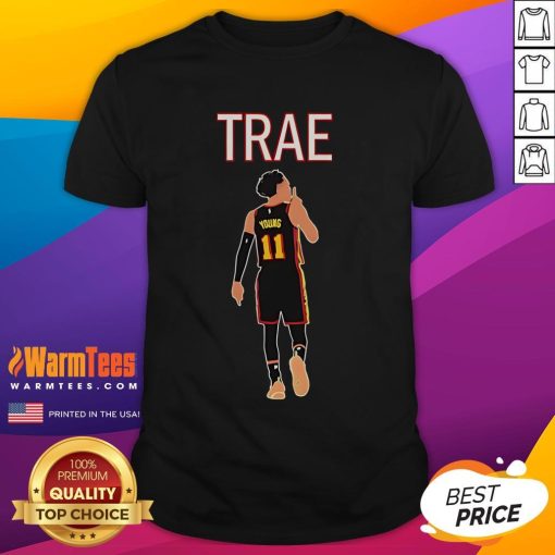 Awesome Trae Young 'Shhh Quiet' Atlanta Hawks T-Shirt featuring bold graphics and vibrant colors for basketball fans.