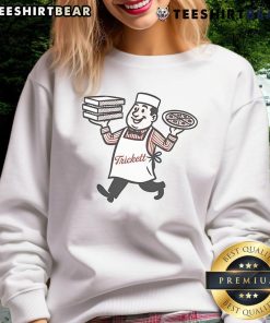 Awesome Trickett England Pizza Sweatshirt featuring a stylish design, perfect for casual wear and pizza lovers.