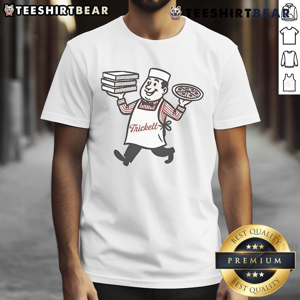 Awesome Trickett England Pizza T Shirt Awesome Trickett England Pizza T-Shirt featuring a fun pizza graphic, perfect for pizza lovers and casual wear.