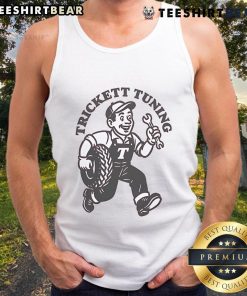 Awesome Trickett England tuning tank top featuring a stylish design and vibrant colors, perfect for casual wear.