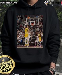 Awesome Tyrese Haliburton Indiana Pacers 2025 NBA Game Frames Hoodie featuring vibrant team colors and bold graphics.