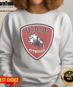 Awesome UDO Pitbulls sweatshirt featuring a bold design with a stylish pitbull graphic, perfect for dog lovers.