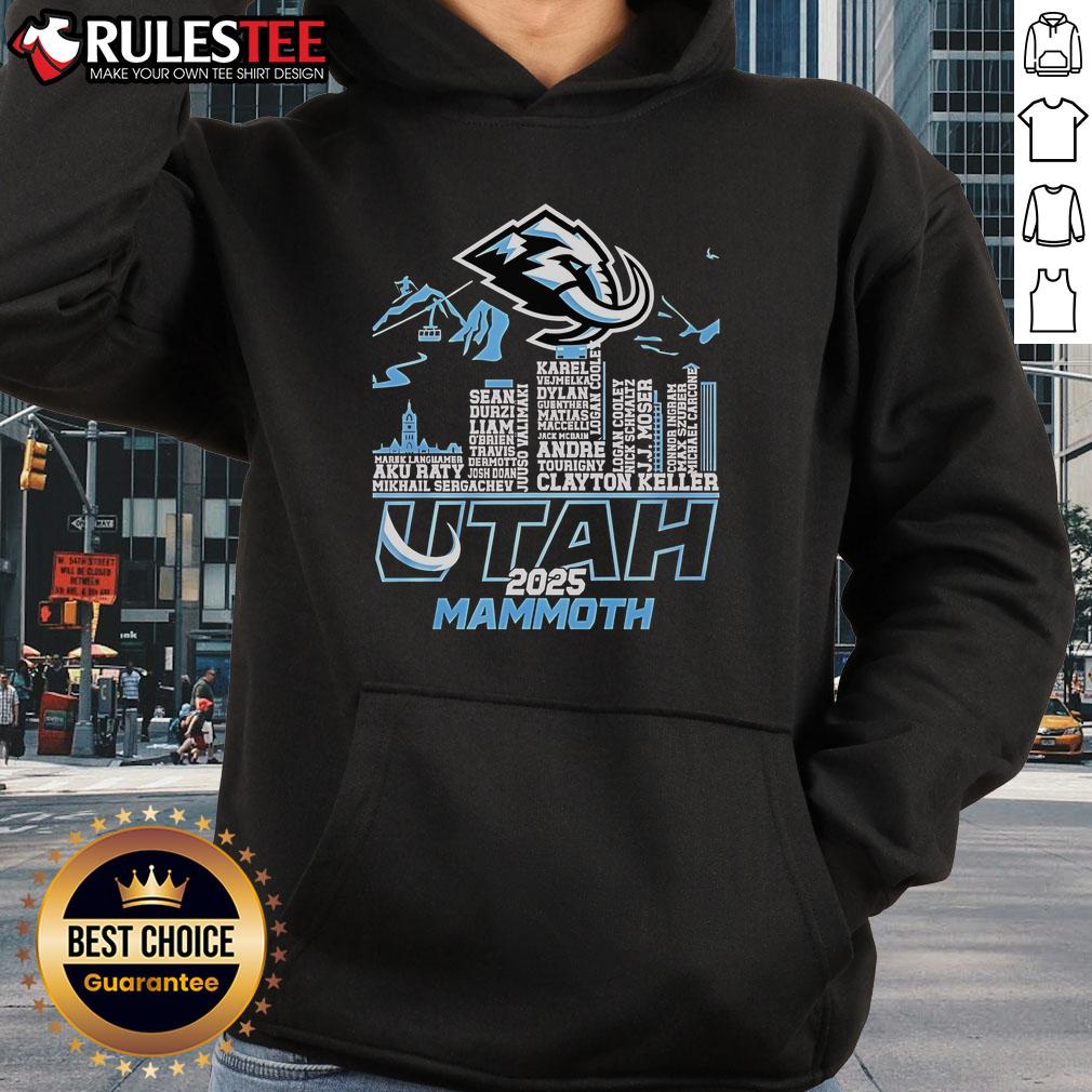 Awesome Utah Mammoth Skyline Name 2025 Hoodie Alt Text: Awesome Utah Mammoth Skyline Name 2025 Hoodie featuring a vibrant skyline design and comfortable fit.
