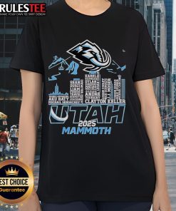 Awesome Utah Mammoth Skyline Ladies Tee 2025 featuring a stunning skyline design perfect for casual wear.