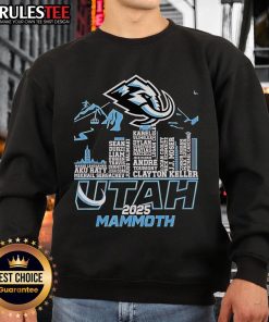 Awesome Utah Mammoth Skyline 2025 sweatshirt featuring a vibrant design and comfortable fit for casual wear.