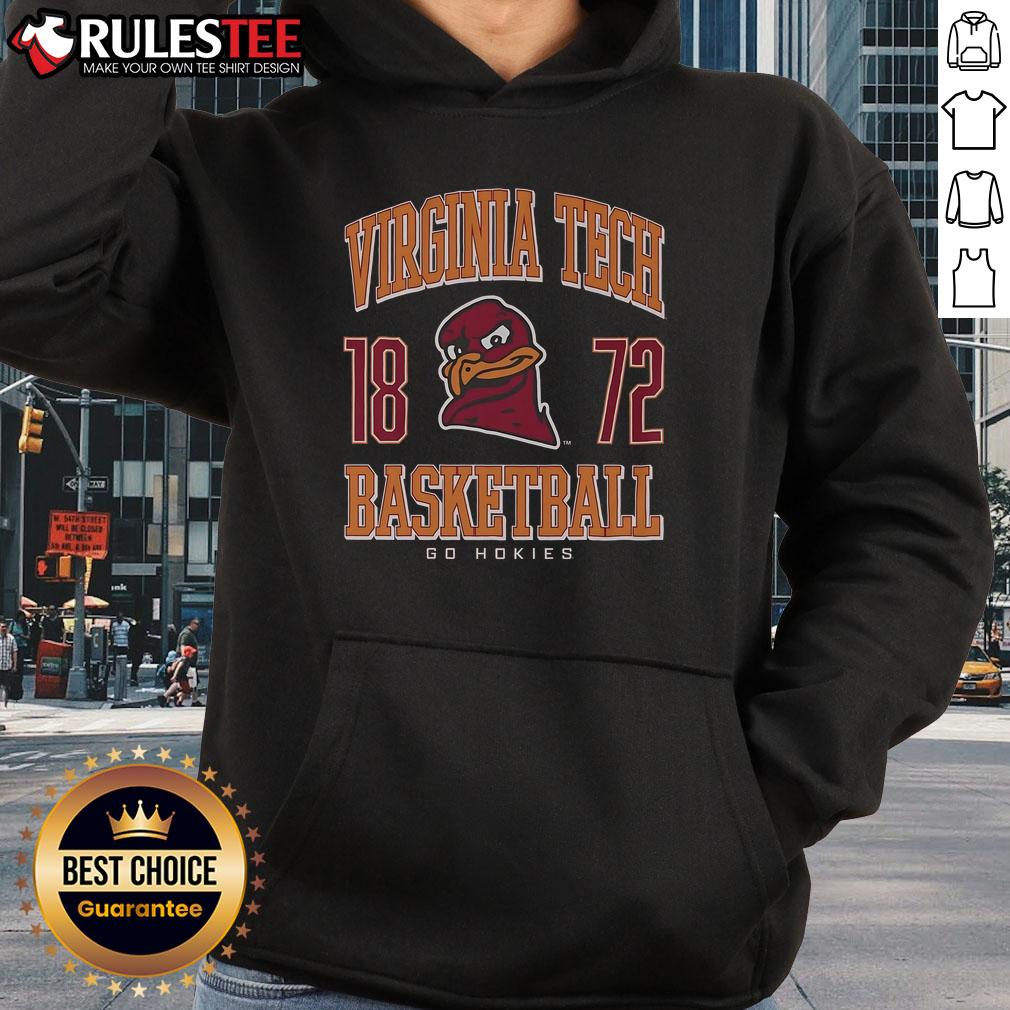 Awesome Virginia Tech Hokies Basketball Hoodie Awesome Virginia Tech Hokies basketball hoodie in maroon and orange, perfect for fans showing team spirit.