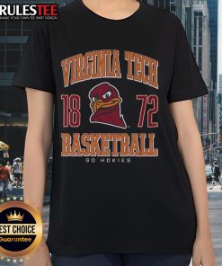 Awesome Virginia Tech Hokies basketball ladies tee featuring vibrant colors and team logo, perfect for fans and casual wear.