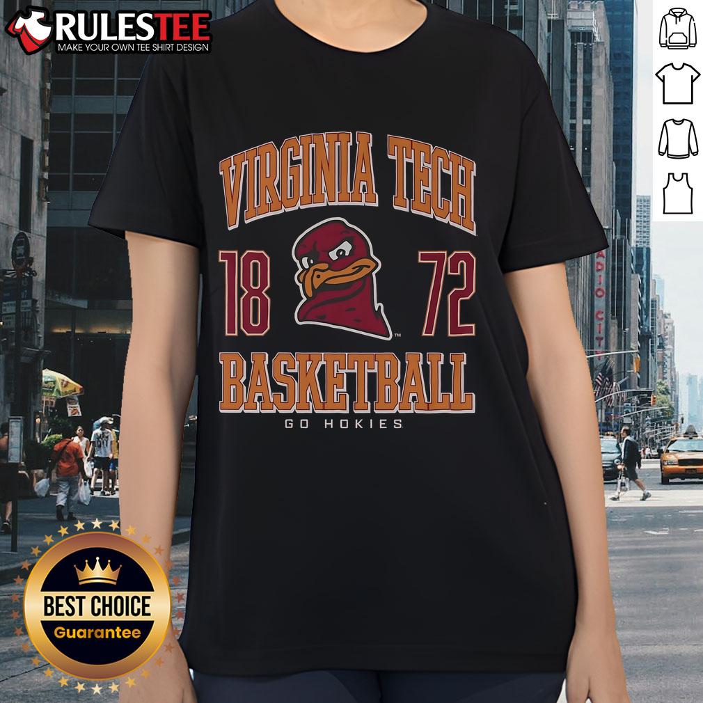 Awesome Virginia Tech Hokies Basketball Ladies Tee Awesome Virginia Tech Hokies basketball ladies tee featuring vibrant colors and team logo, perfect for fans and casual wear.